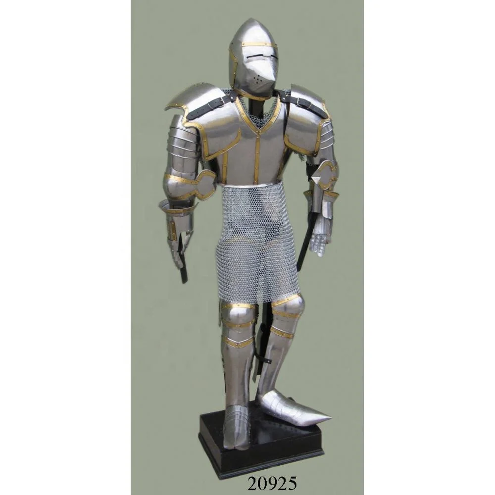 Decorative Medieval Armour Suit With Chainmail Medieval Full Body
