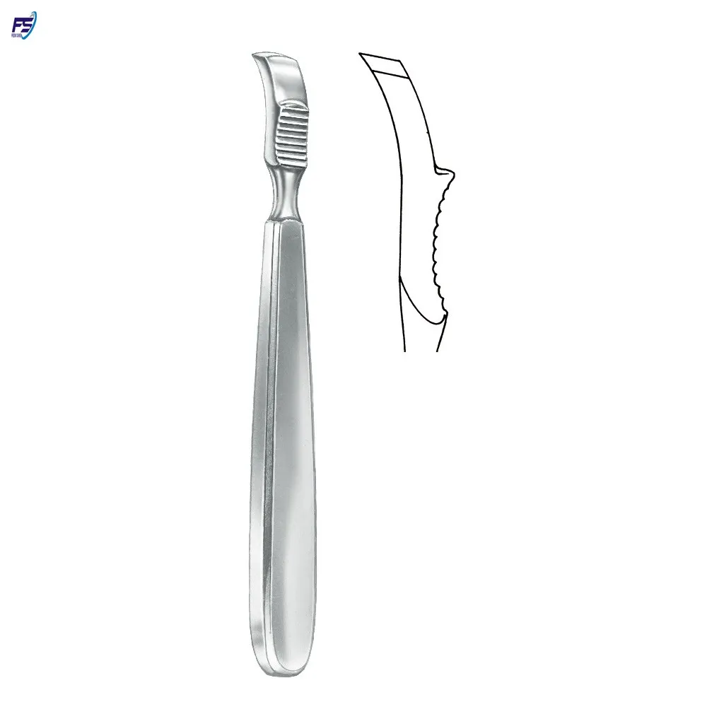 Farabeuf Periosteal Elevator 15 Cm / 6" With Hollow Handle Side View
