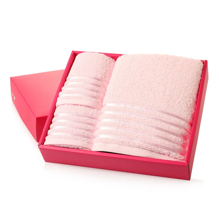 Gift Towel Set Custom Cheap Hand Towel Packaging Cotton Bath Towel In