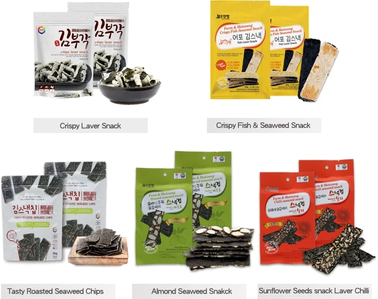 Roasted Crispy Korean Seaweed Snack With Rice Backed Buy Roasted