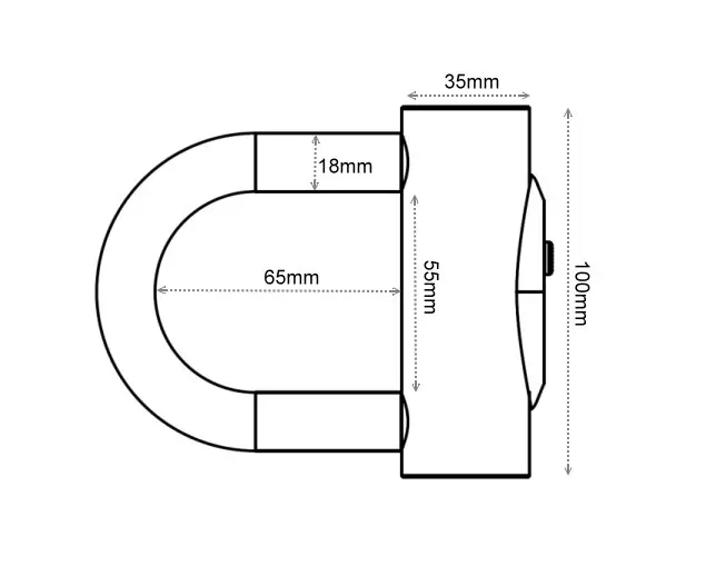 Disc cylinder U lock