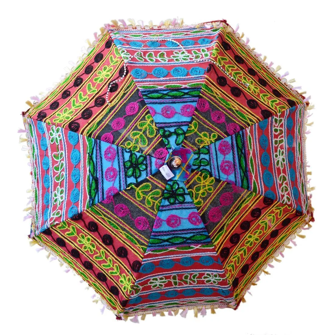 Buy rajasthani designer handmade umbrella adorn heavy zari embroidery Buy rajasthani designer handmade umbrella adorn heavy zari embroidery