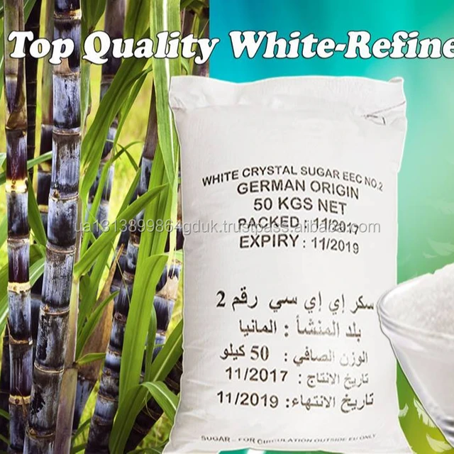 white refined sugar icumsa 45 rbu in 50kgs bags