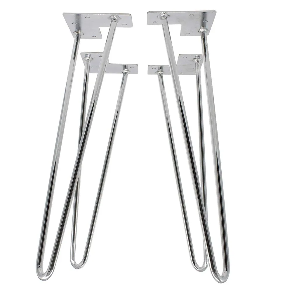 chrome hairpin table legs