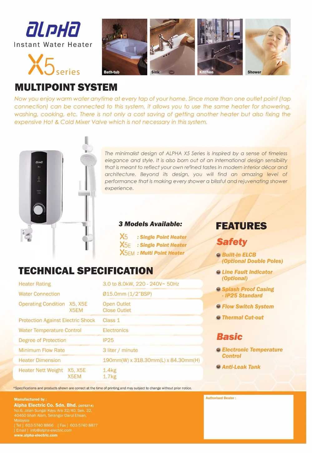 Electric Instant Water Heater X5e Malaysia Buy Water Heater X5e