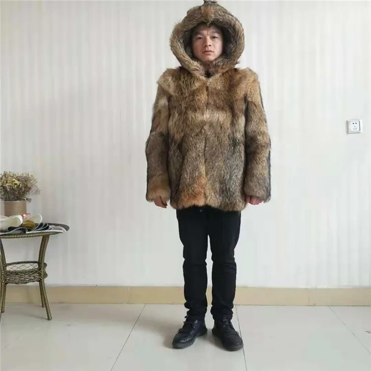 coat with coyote fur hood