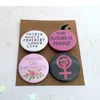 Feminist Pin Badges Gift Set Feminist Button Badge Packaging of 4 Girl Gang Gifts Feminist Gift Set