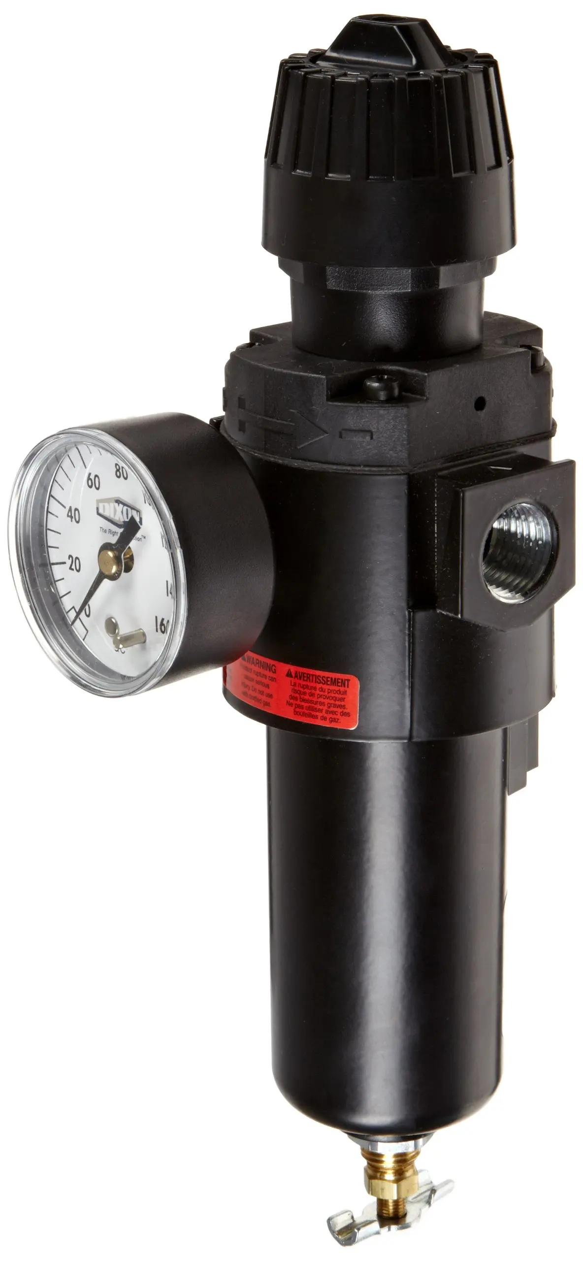 1//4 Size 24 SCFM Flow Dixon F03-02M Manual Drain Wilkerson Miniature Filter with Transparent Bowl 150 psig Pressure
