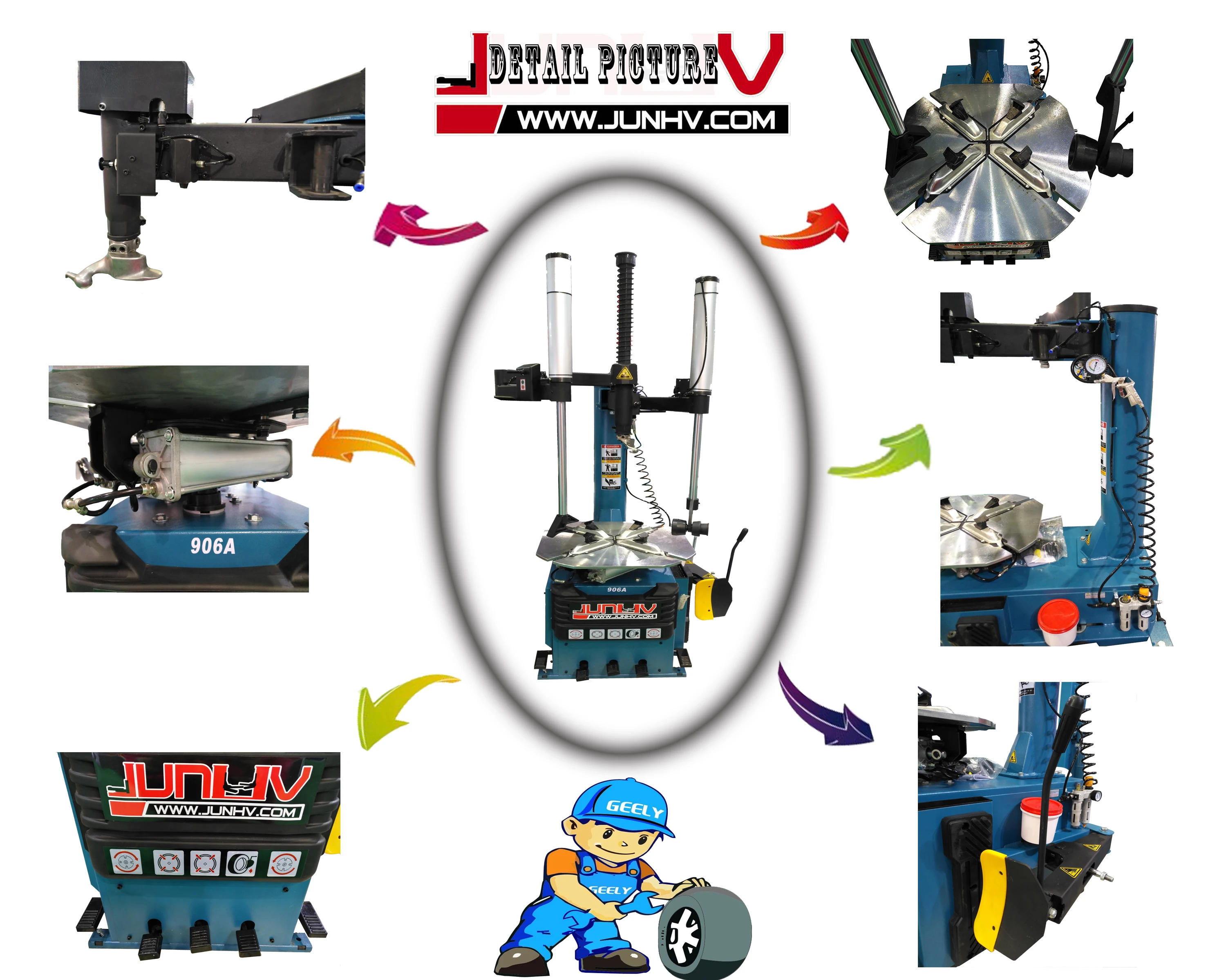 Car Used Tyre Changer Machine/ Mobile Tire Changer For Sale