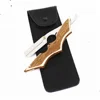 SAMUELS WOODEN BARBER STRAIGHT EDGE RAZOR CUT THROAT WET SWING LOCK