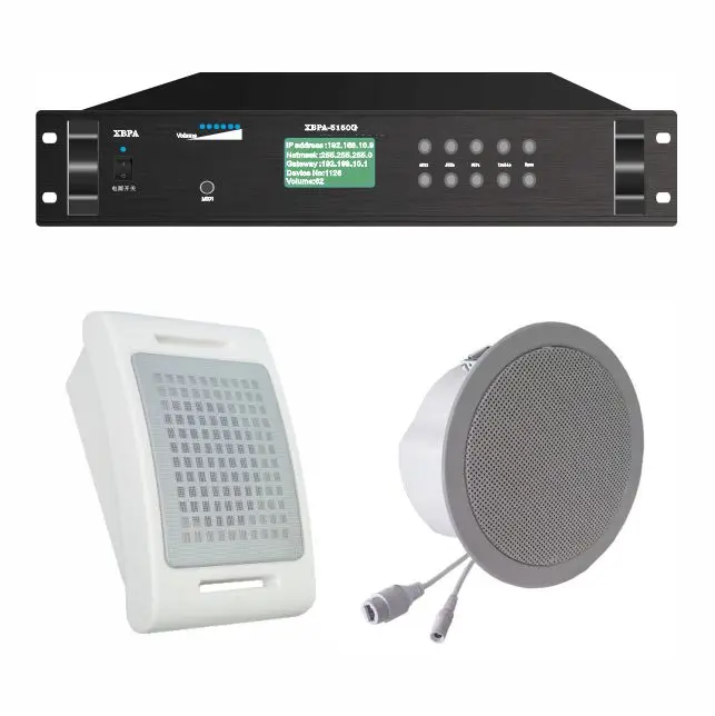 Public Address System Power Amplifier And Ceiling Speaker Equipment