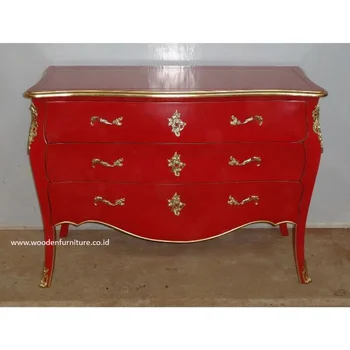 Mahogany Painted Chest Of Drawers Antique Reproduction Wooden