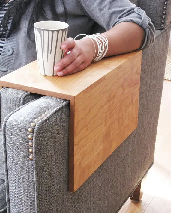 Móveis Para Casa De Madeira Mesa Para O Sofá Descanso De Braço Mesa