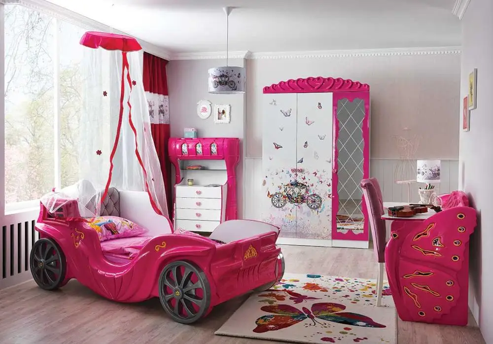 Prinses Meisje Kinderkamer-prinses Kamer-meisje Bed-supercarbeds - Buy Meisje Bed,Prinses Auto Bed,Kinderen Meubels Product Alibaba.com