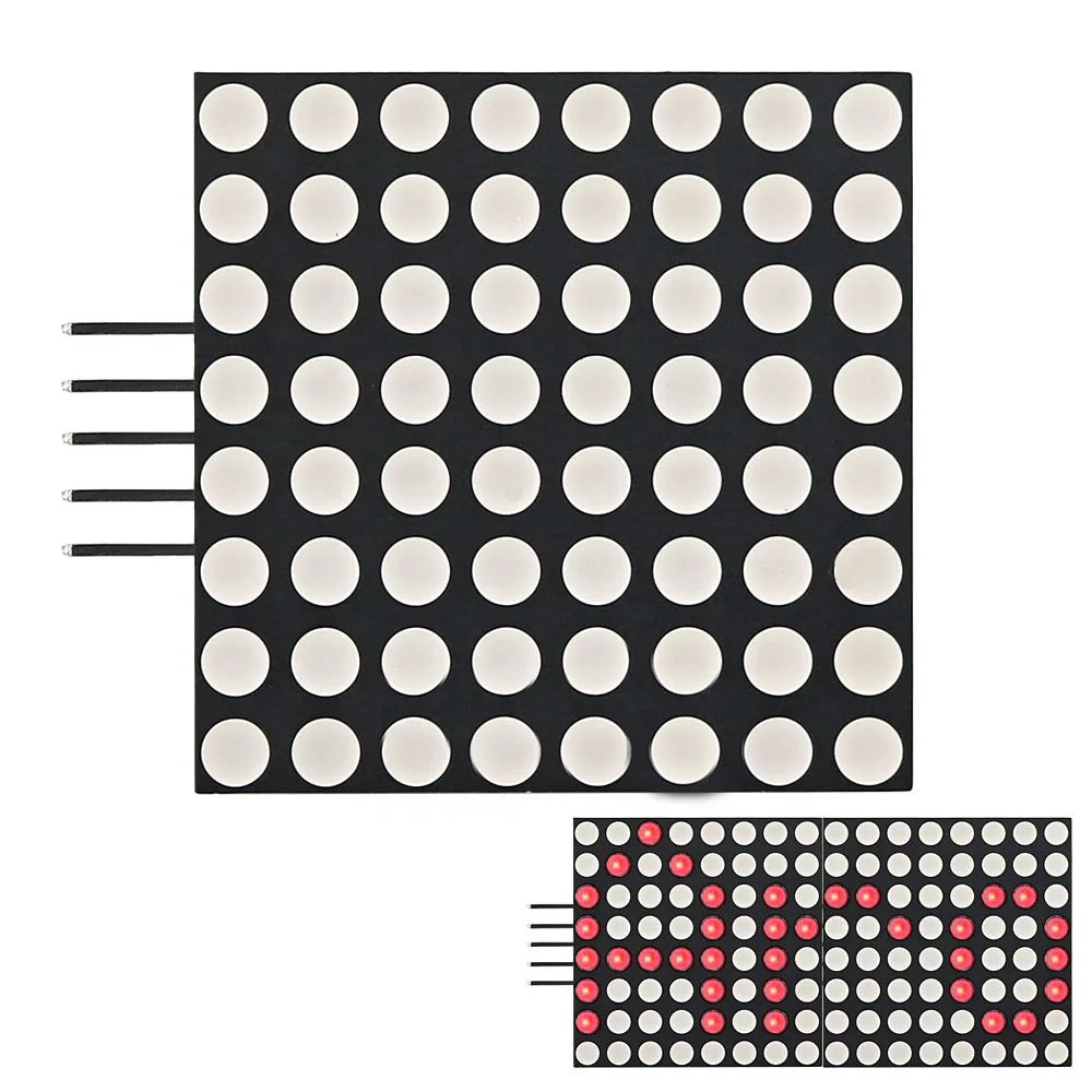 Taidacent Red LED Dot Matrix Screen Array Display Can Seamlessly Connect Multiple 8x8 LED Dot Matrix Display MAX7219