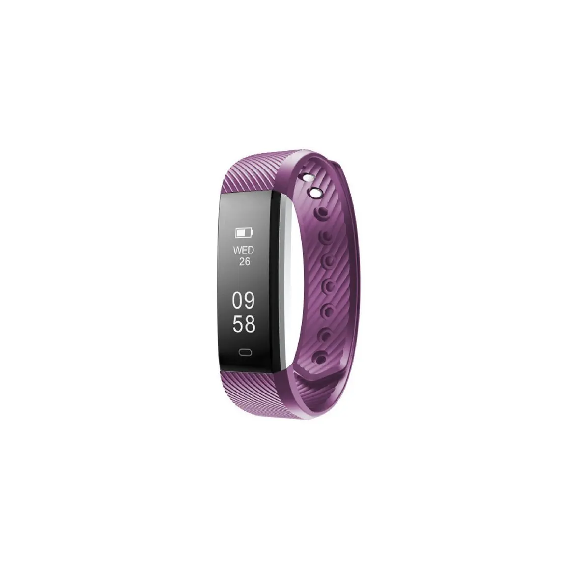 Fitness Tracker Watch Calories Pedestrips Mileage Tracks Blood Pressure Heart Rate Real-time Monitoring Touch Screen Ultra-light Skin-Friendly Material IP67 Waterproof Bracelet (purple)