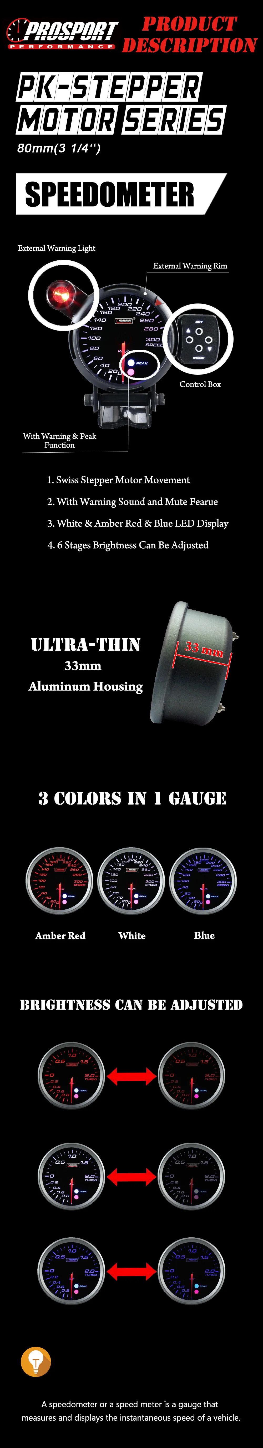 High Performance speedometer