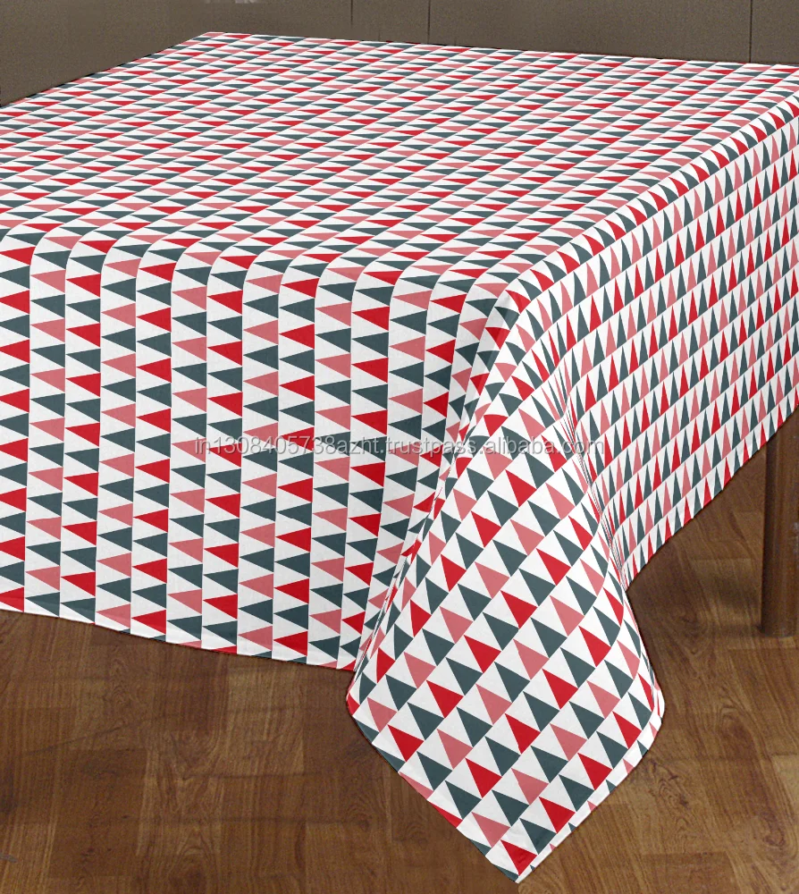 Triangle Shape Printed Woven Table Cloth Ruffled Triangle Shape Printed Woven Table Cloth Ruffled Mahjong Strawberry Product On Alibaba