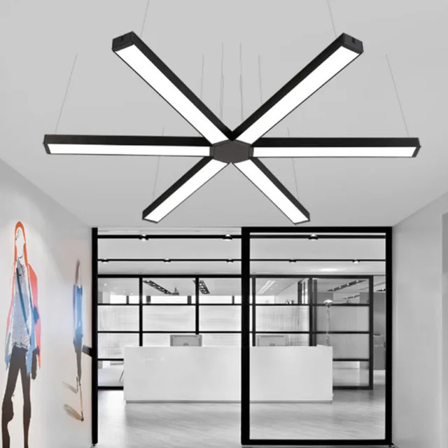 Commercial led pendant modern chandelier home office hanging linear lamp from Liteharbor Manufacturer