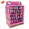 Customized High Quality Cardboard Pallet Socks Display Stand With Hooks For Store