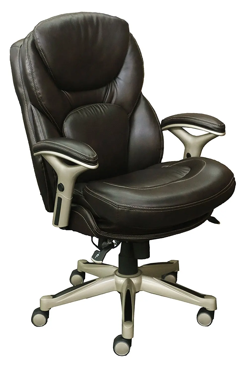 Buy Serta Executive Bonded Leather Office Chair Biscuit ...