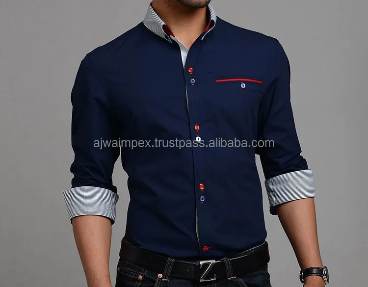 slim fit button down collar dress shirts