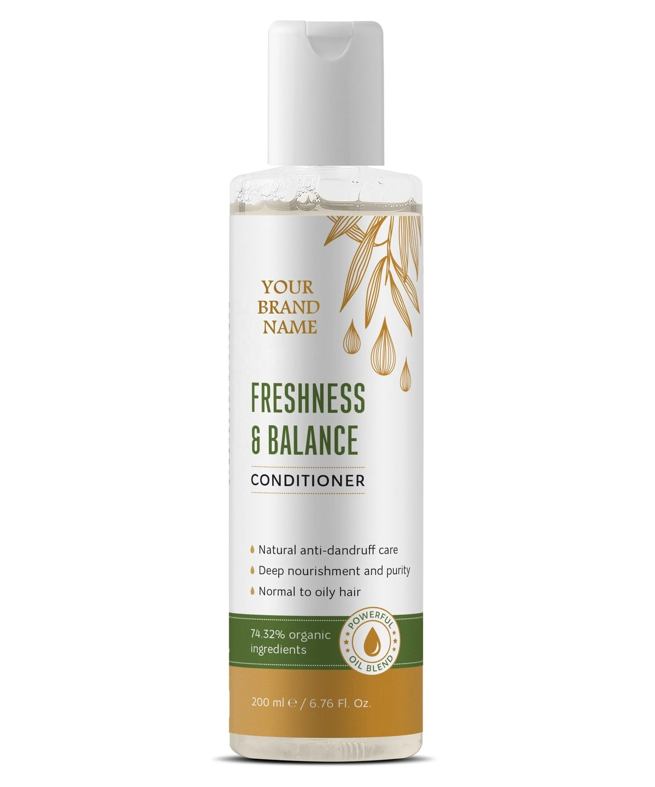 Organic Hair Conditioner For Greasy Hair Private Label Wholesale