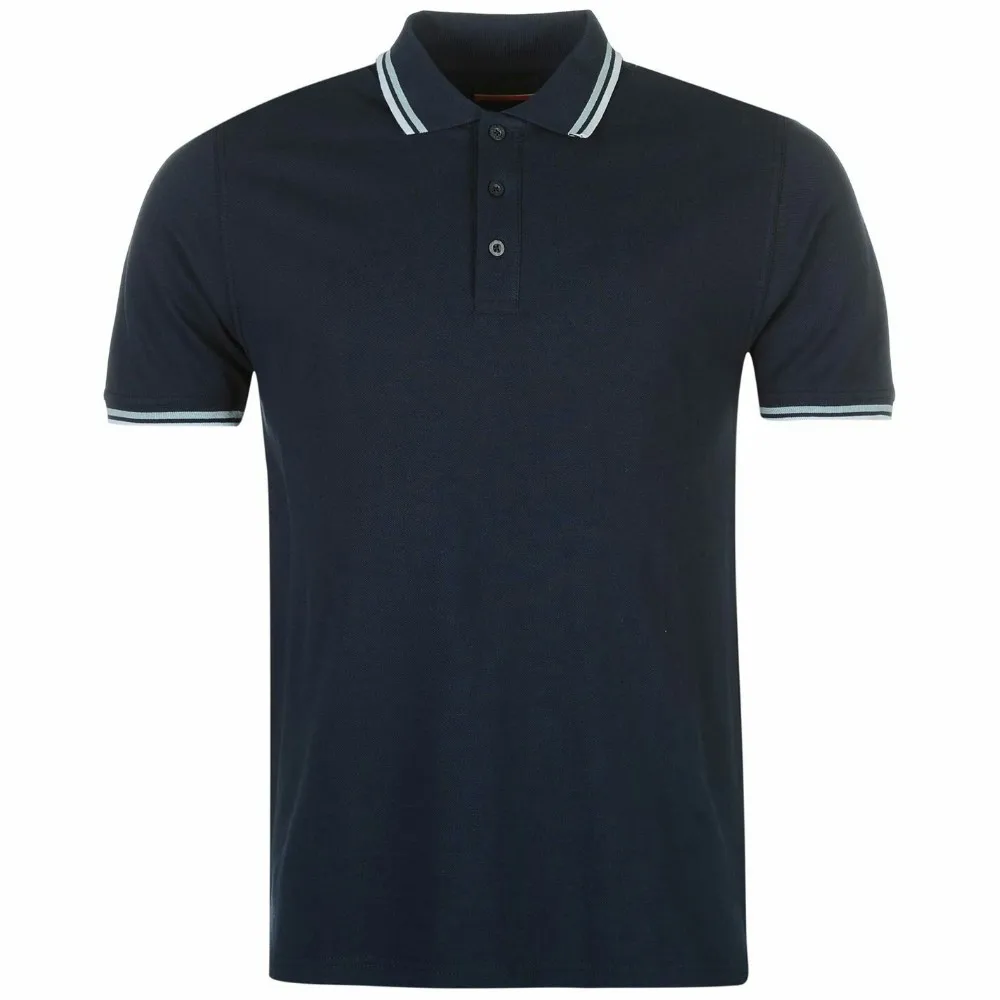 Blue Custom Logo 100% Cotton Polo Shirts For Men - Buy Custom Logo Polo ...