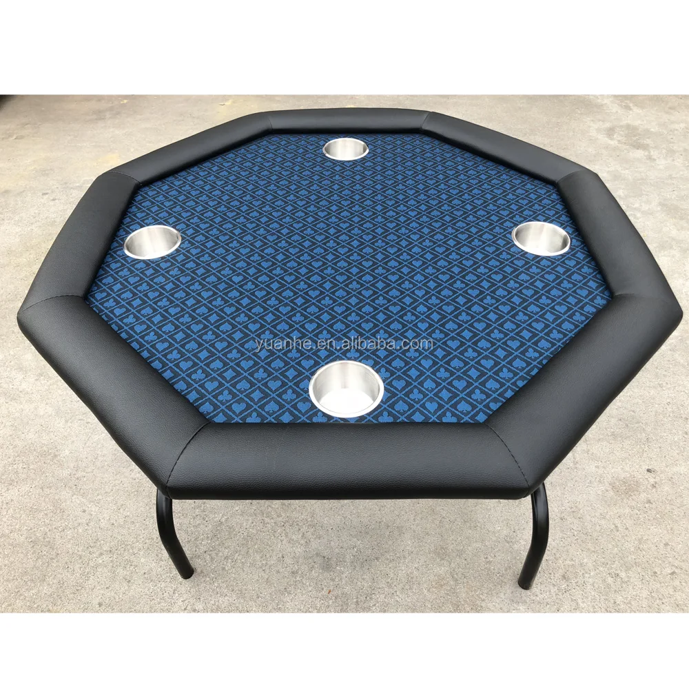 High Quality 1m Octagon 4 Seat Poker Tables With High Speed Cloth For