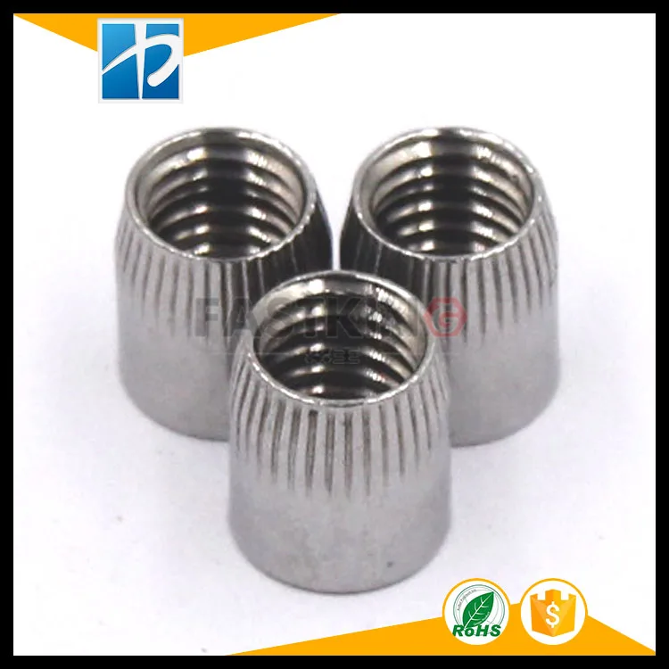 Stainless Steel 304 Anchor Round Nut Cap Wheel Acorn Conical Tapered