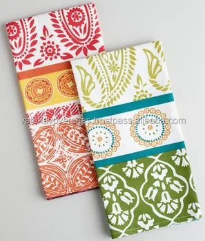 printed kitchen towels