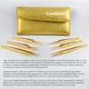 Gold Plated Titanium Light Weight Customize eyelash extension Tweezers. (FREE SAMPLES) PAYPAL