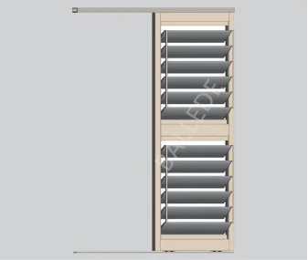 OEM Service vertical opening window wall aluminium aerofoil louver blade price