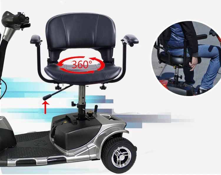 Wholesale Adult Handicap 3 Wheel Foldable Electric Mobility Scooter