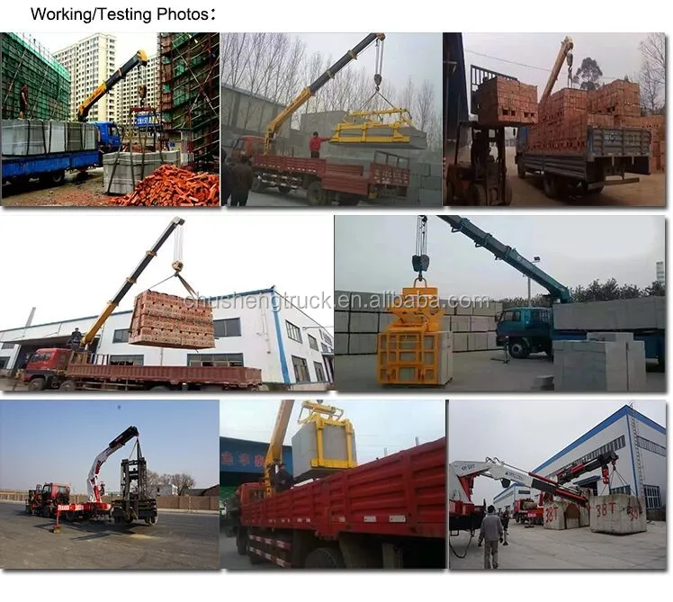 Flatbed Truck Mounted Crane 5 Tons Telescopic Boom Truck With Crane 10