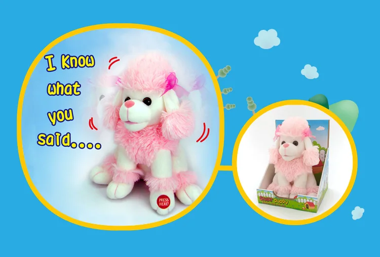 pink poodle soft toy