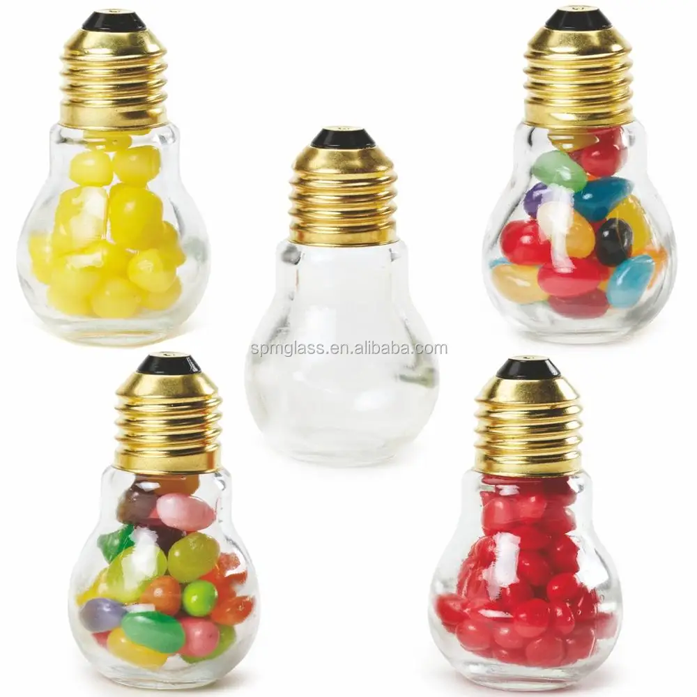 Glass Light Bulb Shape Candy Jar With Lid Buy Light Bulb Shape Candy