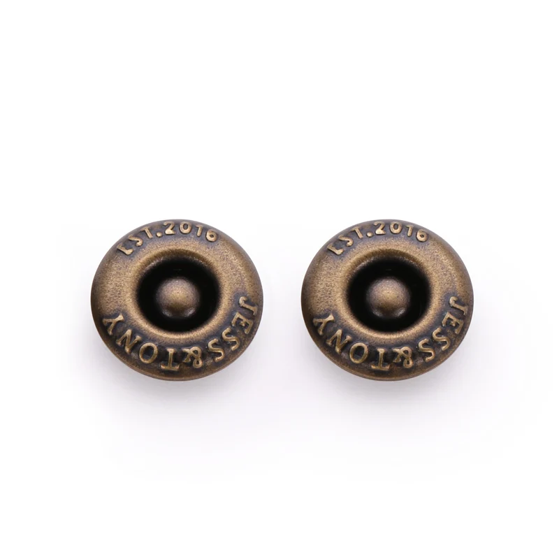 Wholesale Metal Garment Accessories Custom Logo Brass Rivet For Jeans
