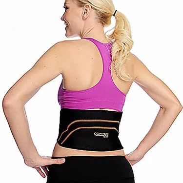 Copper lumbar back waist support