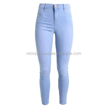 light colored denim jeans