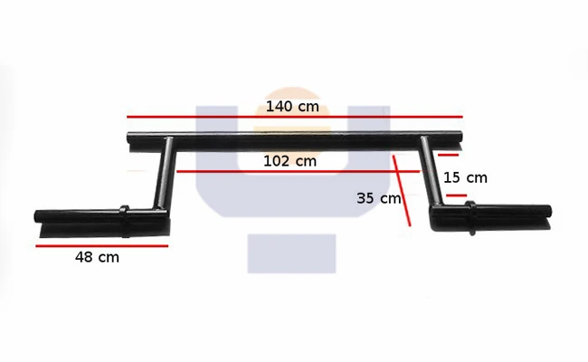 Commercial Multi Grip Bar  Cambered Bar