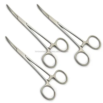 Dental Kelly Hemostat Forceps Curved Surgical Instruments Stainless ...