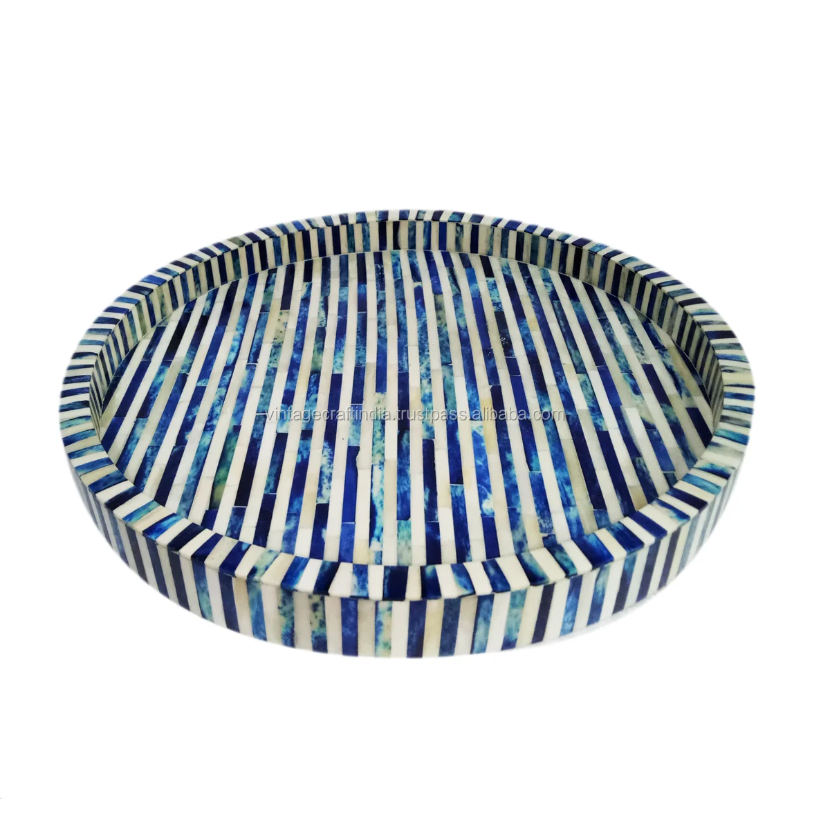 Handicrafts Home Decorative Tray Inspired Vintage Moorish Damask