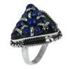 Blissful lapis lazuli ring wholesale silver jewellery handmade 925 sterling silver lapis ring