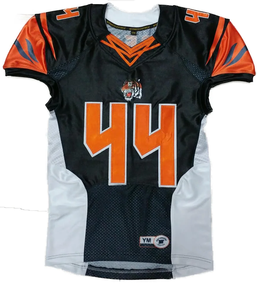 Custom Made American Football Jersey Tackle Twill In Spandex Fabric 