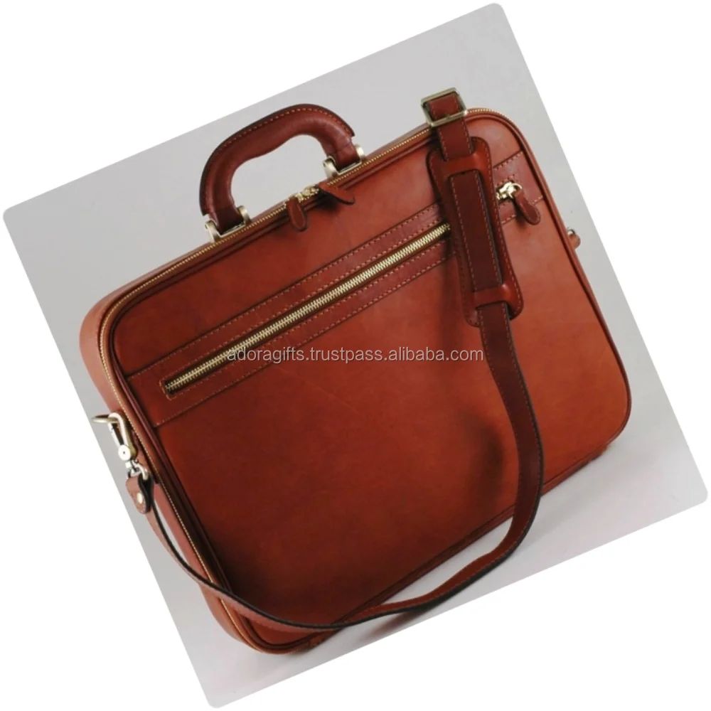 luxury leather laptop bag