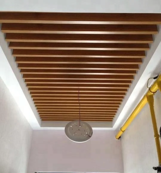 Metal Baffle Suspended Ceilings Wood Look Buy Bamboo Wood