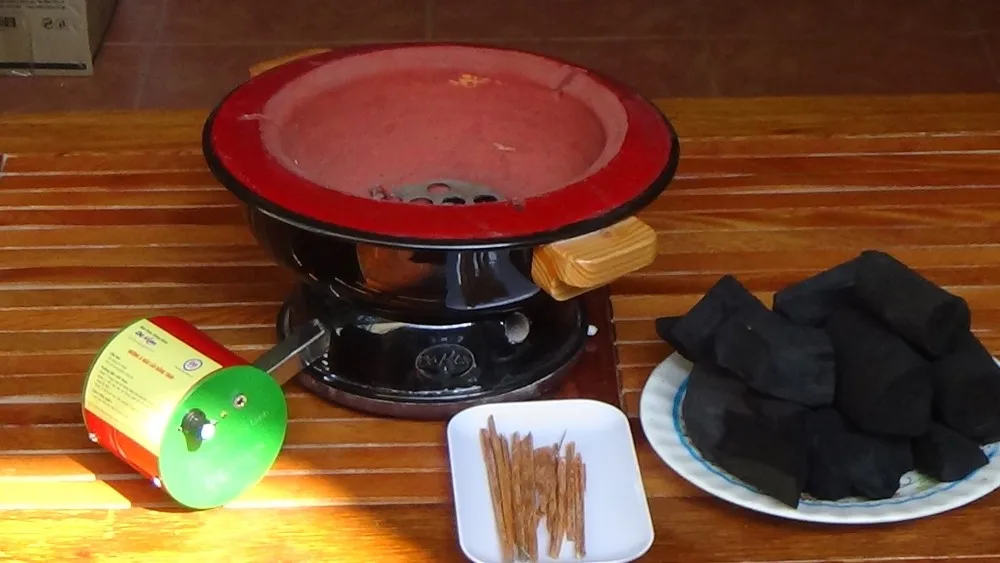 Mini Coal Stove With Electronic Fan Vietnam Origin Buy Mini Coal