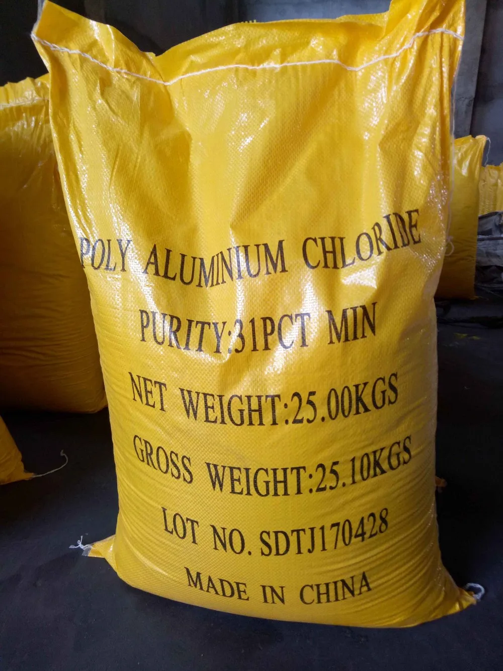 pac manufacturer 28%~31% min pac waste water t