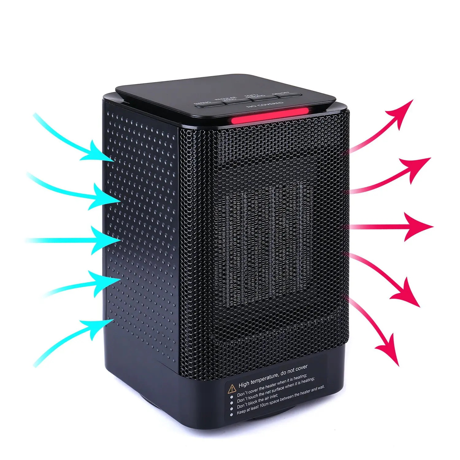 Personal Space Heater, 5-inch Portable Electric Ceramic Heater with 3 Setting, Over-Heat Protection, Tip-Over Protection, Carrying Handle, 950 Watt Warming Mini Heater Fan